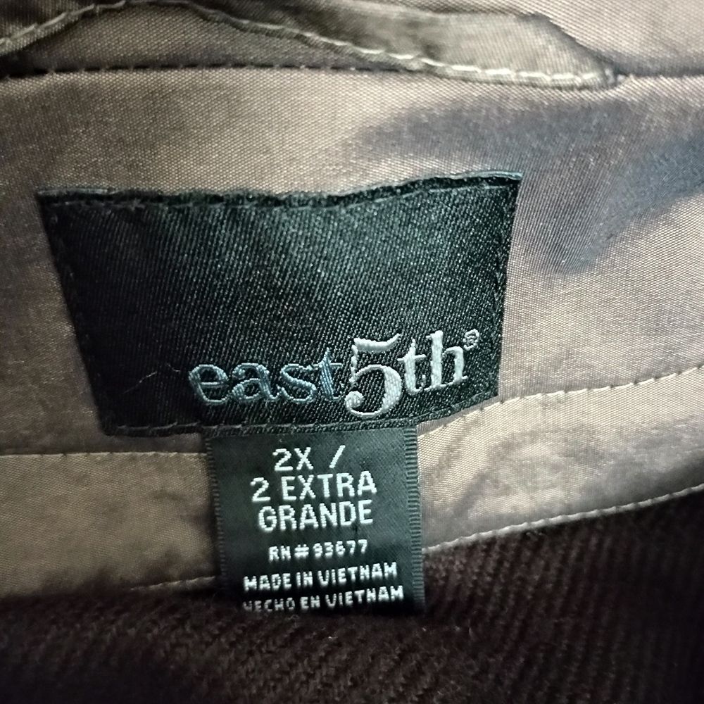 East 5th Brown Champagne Coat With Removable Insert Size 2X - Picture 9 of 13